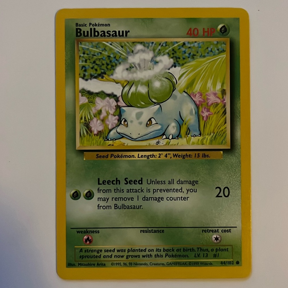 Bulbasaur w/ Shadow & Surskit Pokemon Cards